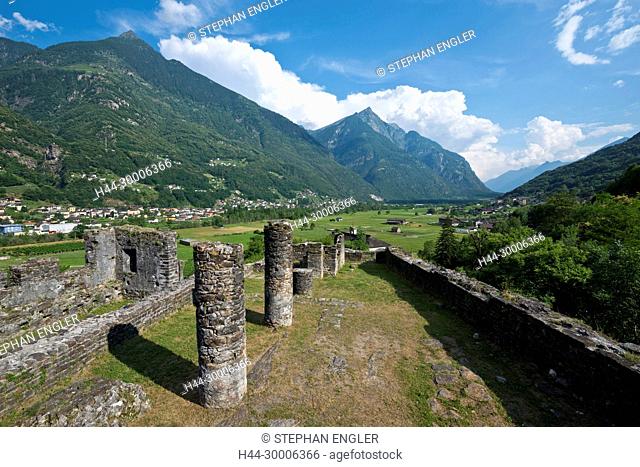 Switzerland , Ticino Tessin Castello di Serravalle
