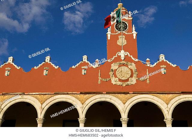 Mexico, Yucatan state, Merida, old center listed as World Heritage by UNESCO, old city hall on the zocalo