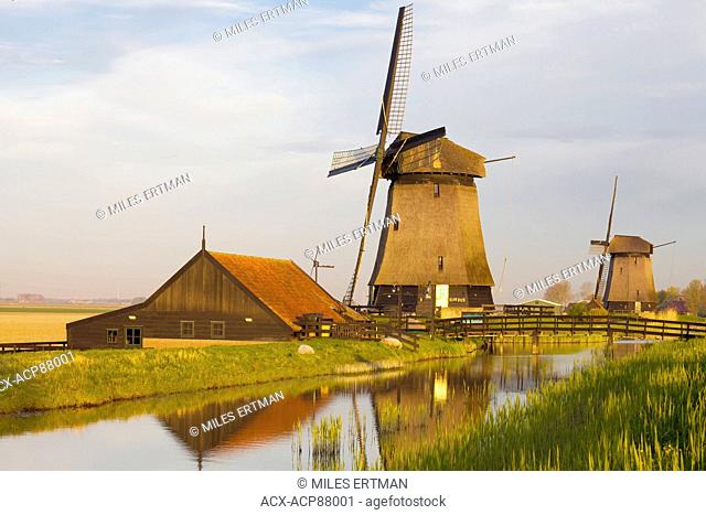 Windmills, Schermerhorn, North Holland, Netherlands