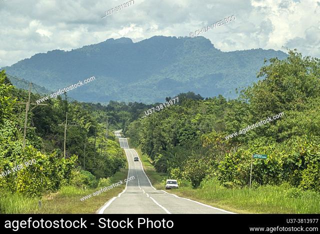 Road to Tebedu town, Serian, Sarawak, East Malaysia