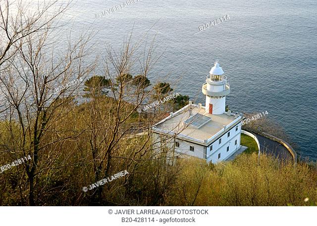 Igeldo lighthouse. Bay of Biscay. Donostia, San Sebastian. Euskadi. Spain