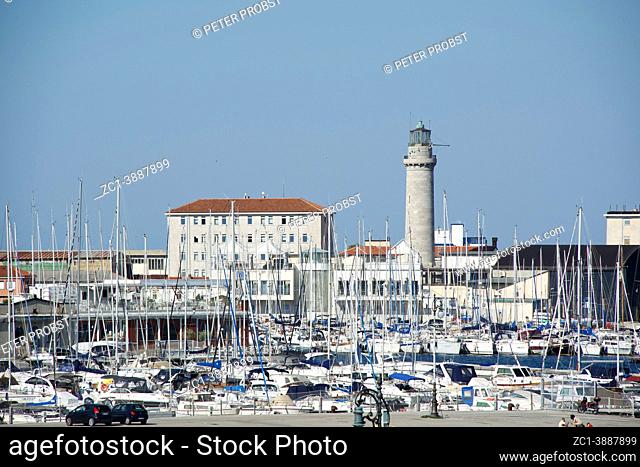 Harbor of Trieste with lighthouse - Italy