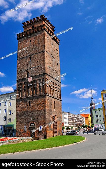 Tower of the Ziebicka Gate. Nysa, Opole Voivodeship, Poland