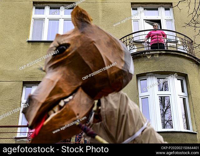 Traditional carnival walks from Roztoky near Prague to Unetice, Czech Republic on Saturday, February 15, 2020. (CTK Photo/Roman Vondrous)