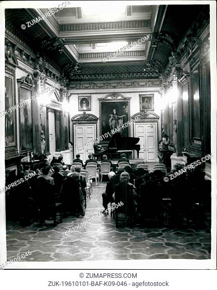 Jan. 01, 1961 - FINALS OF THE FRANZ LISTS PIANO COMPETITION. Today is the second and last day in the Finals of the Franz Liszt Piano Competition
