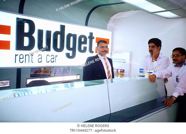 Abu Dhabi UAE International Airport Budget Car Rental Desk