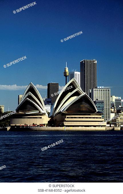 Australia, Sydney, Opera House, With Skyline Background