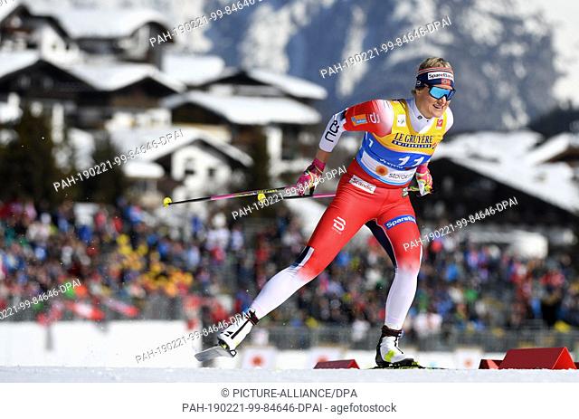 21 February 2019, Austria, Seefeld: Nordic skiing, World Championship, Cross Country Sprint Freestyle, Women, Qualification