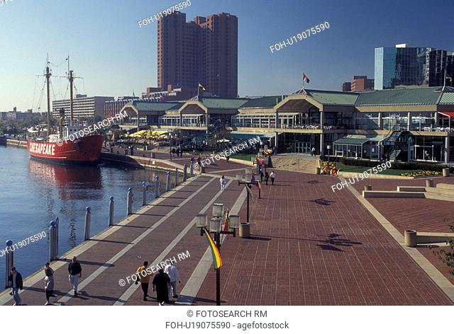 Inner Harbor, Baltimore, MD, Maryland, Harbor Place on the Inner Harbor in downtown Baltimore