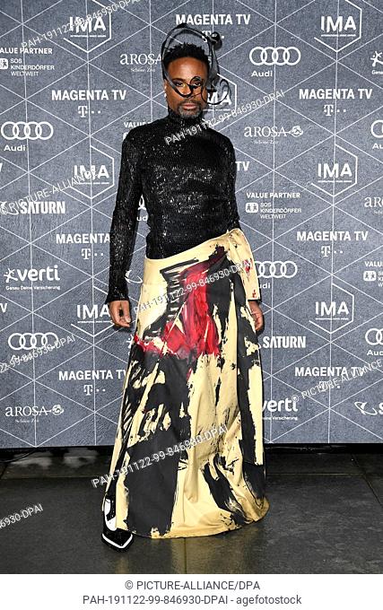 22 November 2019, Berlin: Billy Porter comes to the International Music Award (IMA). The new Pop Culture Prize from the Axel Springer Media House honors artists...