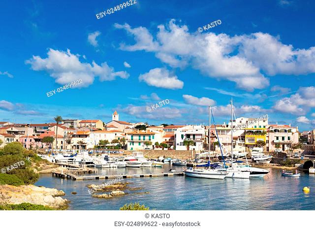 Picturesque old port town of Stintino , Sardinia, Italy