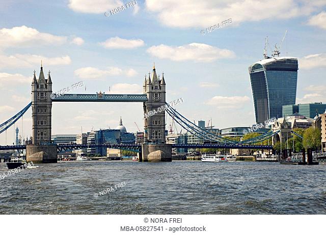 Architecture, town, Tower Bridge, the Thames