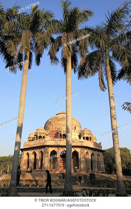 India, Delhi, Lodi Garden, Muhammad Shah Sayyid's Tomb