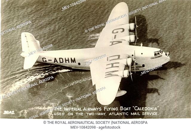 Short S23 Empire Flying Boat, G-ADHM, Caledonia