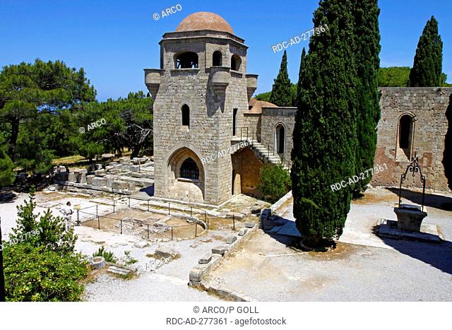 Monastery Filerimos, Mt Filerimos, Ialysos, Isle of Rhodes, Aegean Sea, Greece