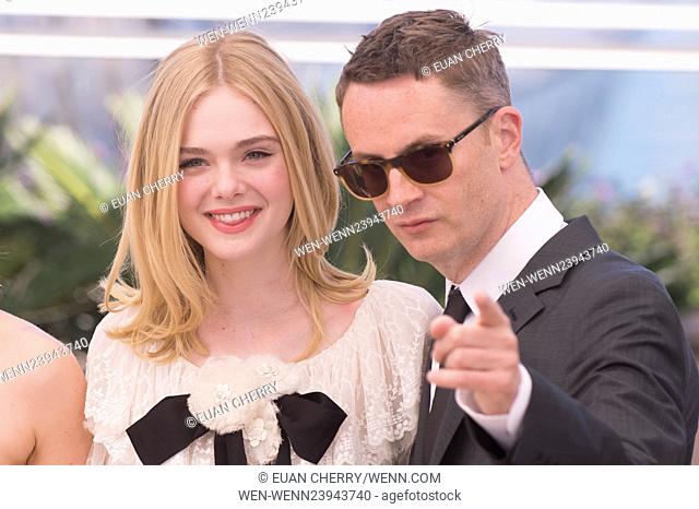 Celebrities attends a photocall for the ""Neon Demon"" in the Palais de Festival for the 69th Cannes Film festival. Featuring: Elle Fanning