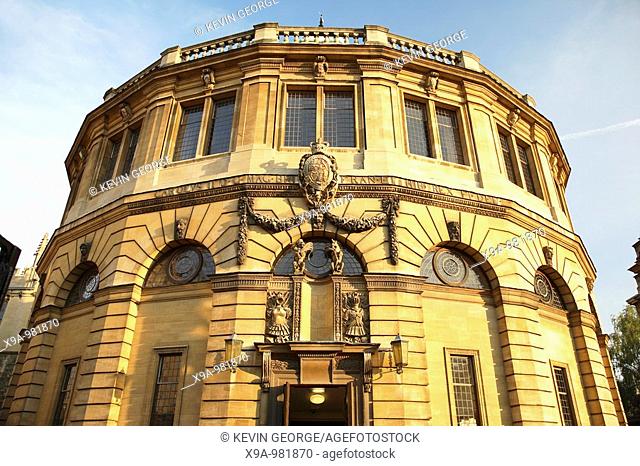 The Sheldonian Theatre, Oxford University, England, UK
