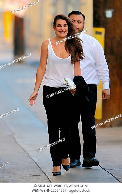 Lea Michele seen arriving ABC studios for Jimmy Kimmel Live. Featuring: Lea Michele Where: Los Angeles, California, United States When: 21 Jan 2015 Credit:...