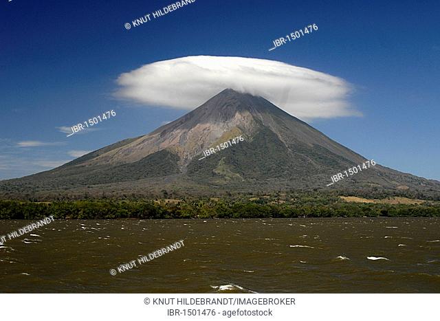 Volcano Mt. Concepcion, Isla de Ometepe, Nicaragua, Central America