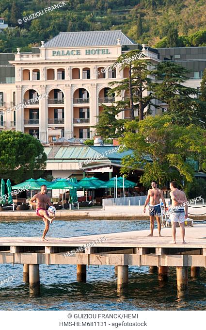 Slovenia, Gulf of Trieste, Adriatic Coast, Primorska Region, Portoroz seaside resort, the Hotel Kempinski Palace is the only 5-star superior in Slovenia