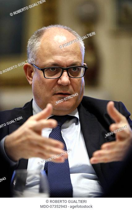 Minister of Economy and Finances Roberto Gualtieri. Rome (Italy), October 16th, 2019