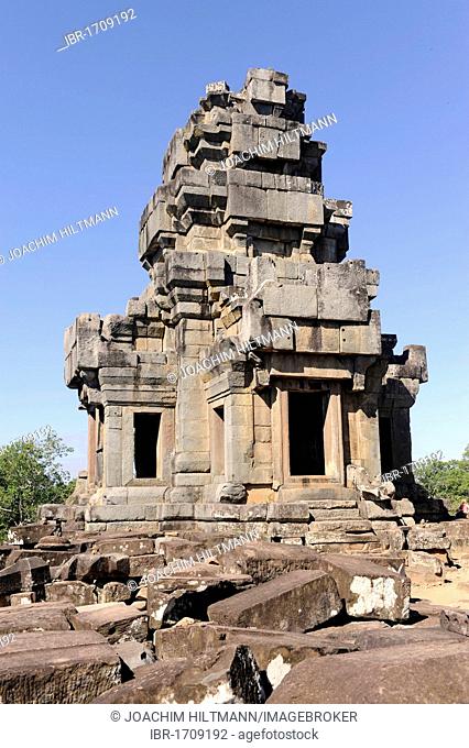 Tower, Prasat, temple of Ta Keo, Angkor, UNESCO World Heritage Site, Siem Reap, Cambodia, Southeast Asia, Asia