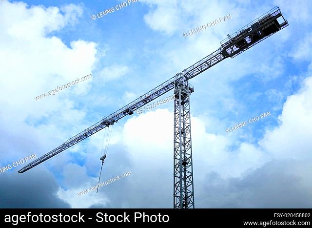 Construction site crane