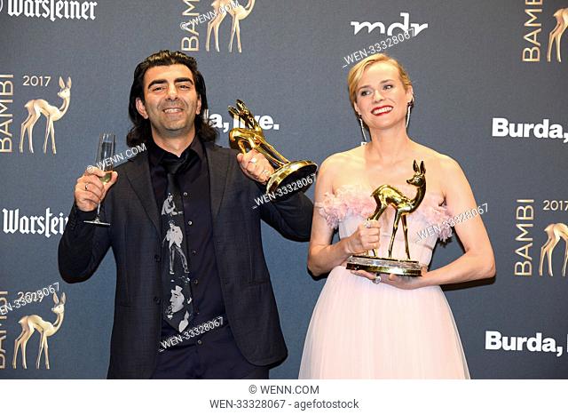 Bambi Awards 2017 at Stage Theater Potsdamer Platz square. Featuring: Fatih Akin, Diane Kruger Where: Berlin, Germany When: 16 Nov 2017 Credit: WENN