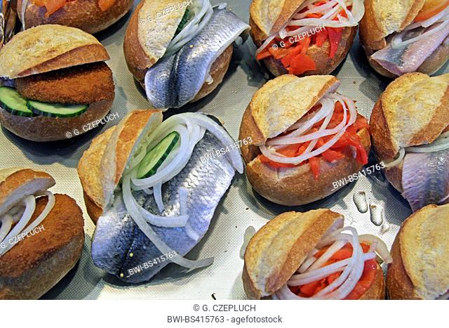different fresh fish sandwiches