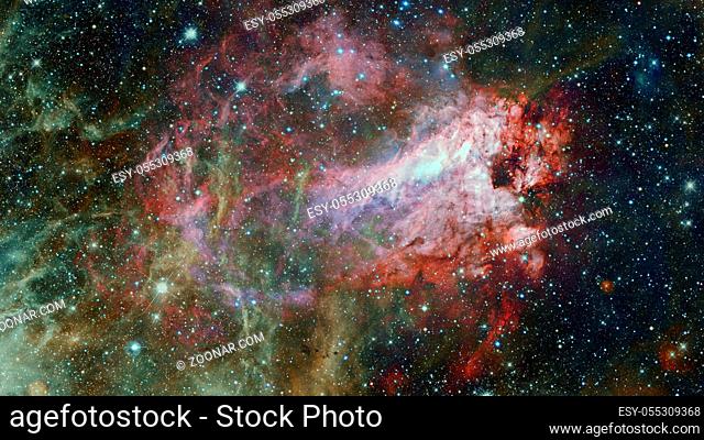 Nebula night sky. Elements of this image furnished by NASA