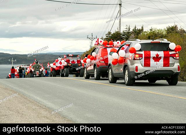 Participants in Canada Day Parade