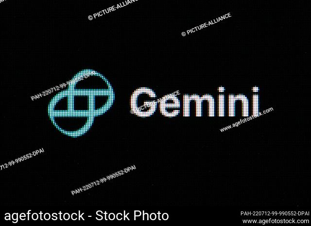 11 July 2022, Baden-Wuerttemberg, Rottweil: The logo of the Gemini crypto exchange is seen on the screen of a computer in an office