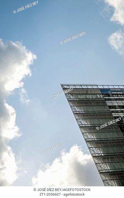 Detail of a glass building in Berlin