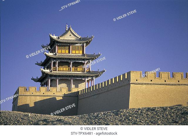 Asia, China, Fort, Fortress, Gansu, Heritage, Holiday, Jiayguan, Jiayuguan, Landmark, Province, Silk road, Tourism, Travel, Unes