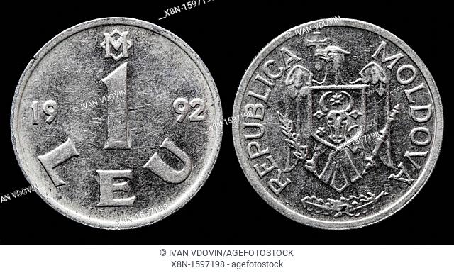 1 Leu coin, Moldova, 1992