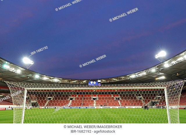 2010 completed Untertuerkheimer fan block of VfB Stuttgart at the Mercedes-Benz Arena, Stuttgart, Baden-Wuerttemberg, Germany, Europe