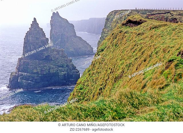 Cliffs on the North Coast. Highlands, Scotland, United Kingdom
