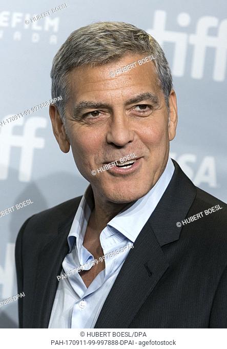 George Clooney attends the press conference of 'Suburbicon' during the 42nd Toronto International Film Festival, tiff, at Bell Lightbox in Toronto, Canada