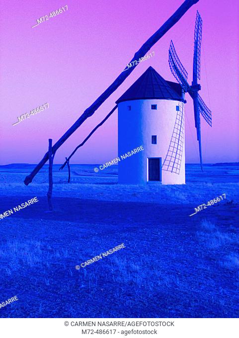 Windmill, Tembleque. Toledo province, Castilla-La Mancha, Spain