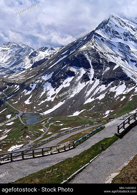 View from the Edelweißspitze to the Grossglockner High Alpine Road