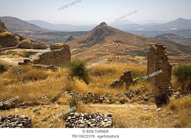 Medieval Castle of Acrocorinth Pelponnese Greece