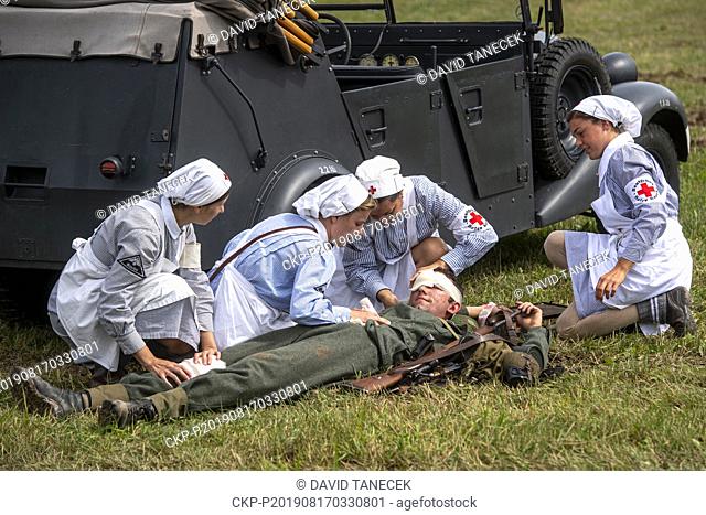 Cihelna 2019, military and historical event, took place in Kraliky military museum and its surroundings, Czech Republic, on August 17, 2019