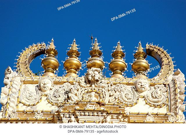 Golden roof of Hindu Temple , Mysore , Karnataka , India