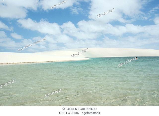 People, Oasis, dunes, Lençois Maranhense, Lacs Maranhão, City, Santo Amaro, São Luis, Maranhão, Brazil
