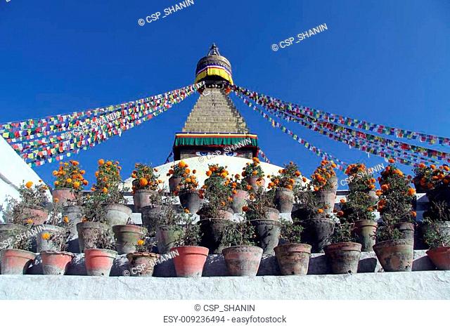 Pots and stupa