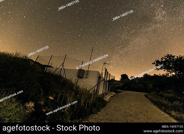 at night in the sierra de las nieves national park, andalusia, spain