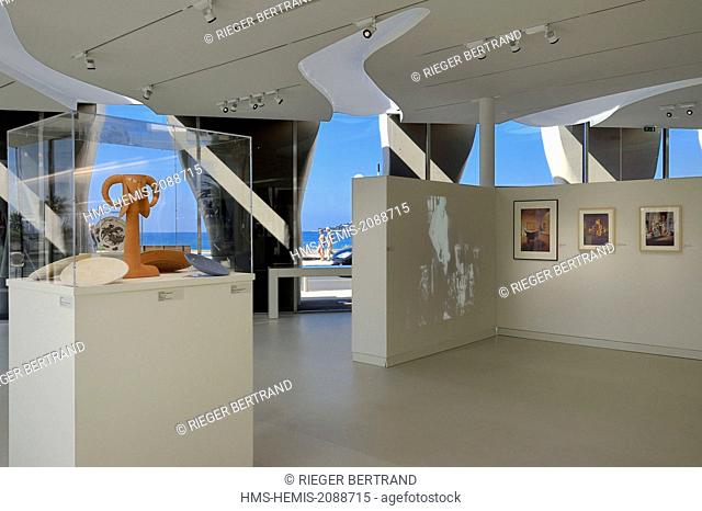 France, Alpes Maritimes, Menton, Jean Cocteau Museum built in 2008 by architect Rudy Ricciotti