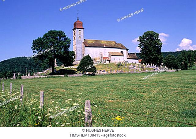 France, Jura (39), Montigny-sous-l'Ain's church