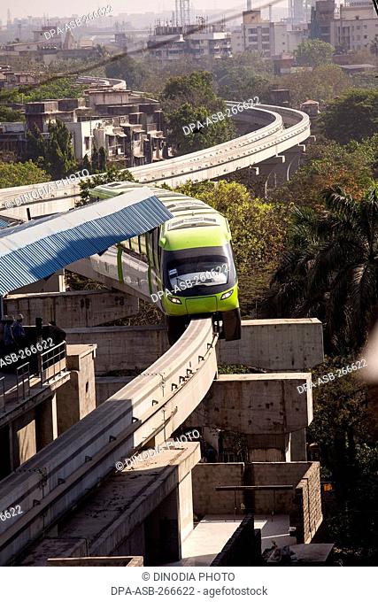 Monorail, Chembur, Mumbai, Maharashtra, India, Asia