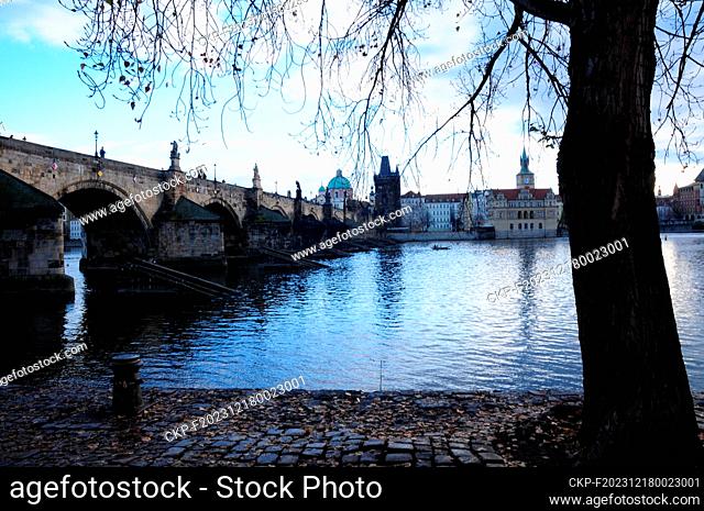 Charles Bridge in Prague, Czech Republic, December 11, 2023. (CTK Photo/Martin Hurin)